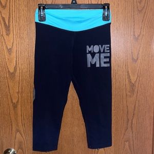Zumba Move Me Capri crop leggings like new!